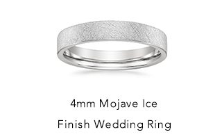 4mm Mojave Ice Finish Wedding Ring