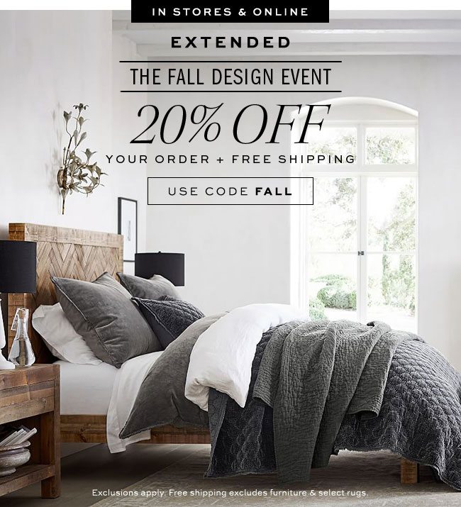 20% OFF YOUR ORDER + FREE SHIPPING* use code FALL