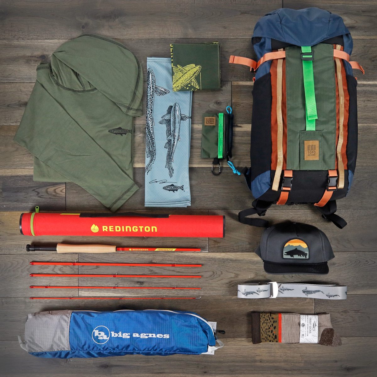 SPRING BACKCOUNTRY GIVEAWAY - BROUGHT TO YOU BY REP YOUR WATER, TOPO DESIGNS, BIG AGNES, AND REDINGTON