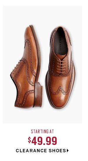 CLEARANCE SHOES STARTING AT $49.99