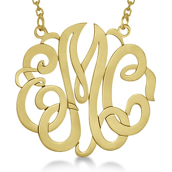 Personalized Monogram Pendant Necklace