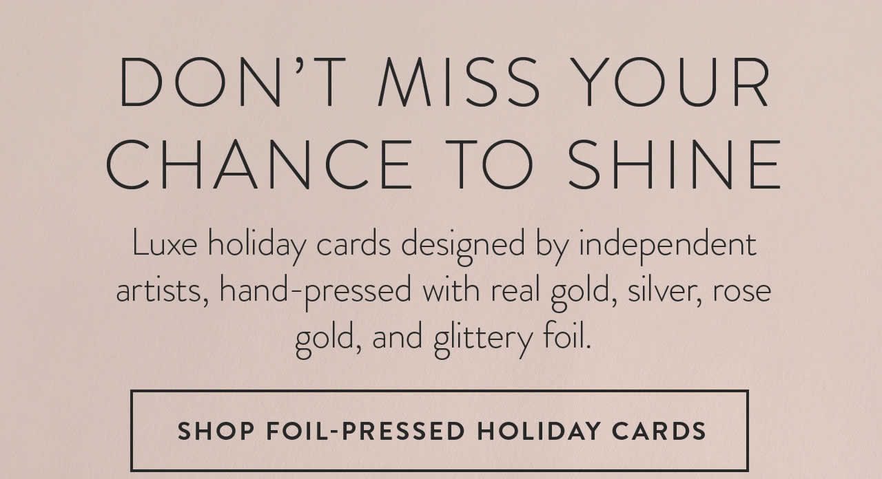 Shop Foil-Pressed Holiday Cards