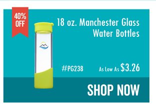 18 oz. Manchester Glass Water Bottles