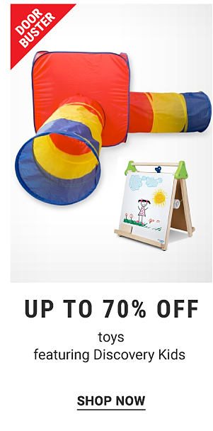 Doorbuster - Up to 70% off toys featuring Discovery Kids. Shop Now.