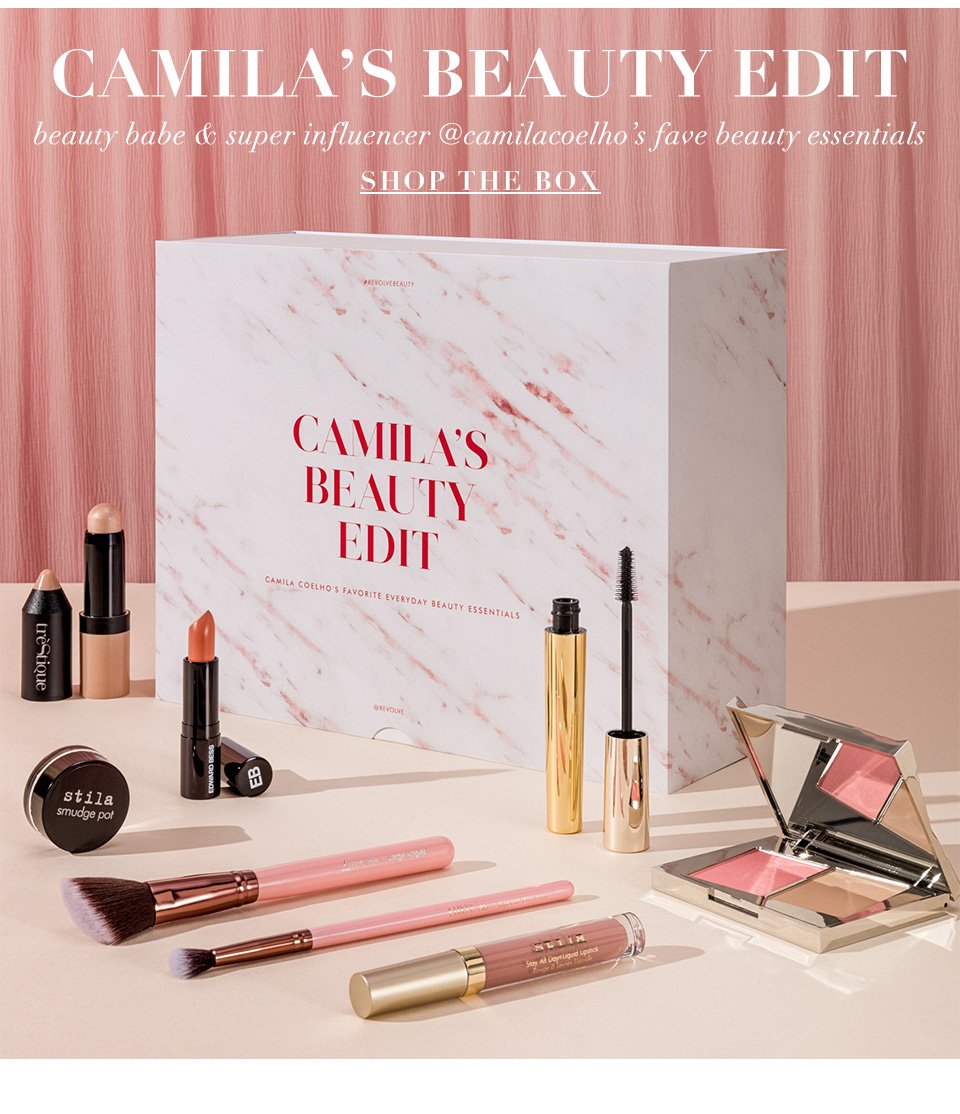 Camila's Beauty Edit. Beauty babe &amp; super infulencer @camilacoelho's fave beauty essentials. Shop the box