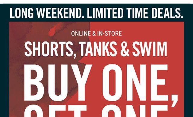 Shorts Tanks Swim Buy One Get One $1