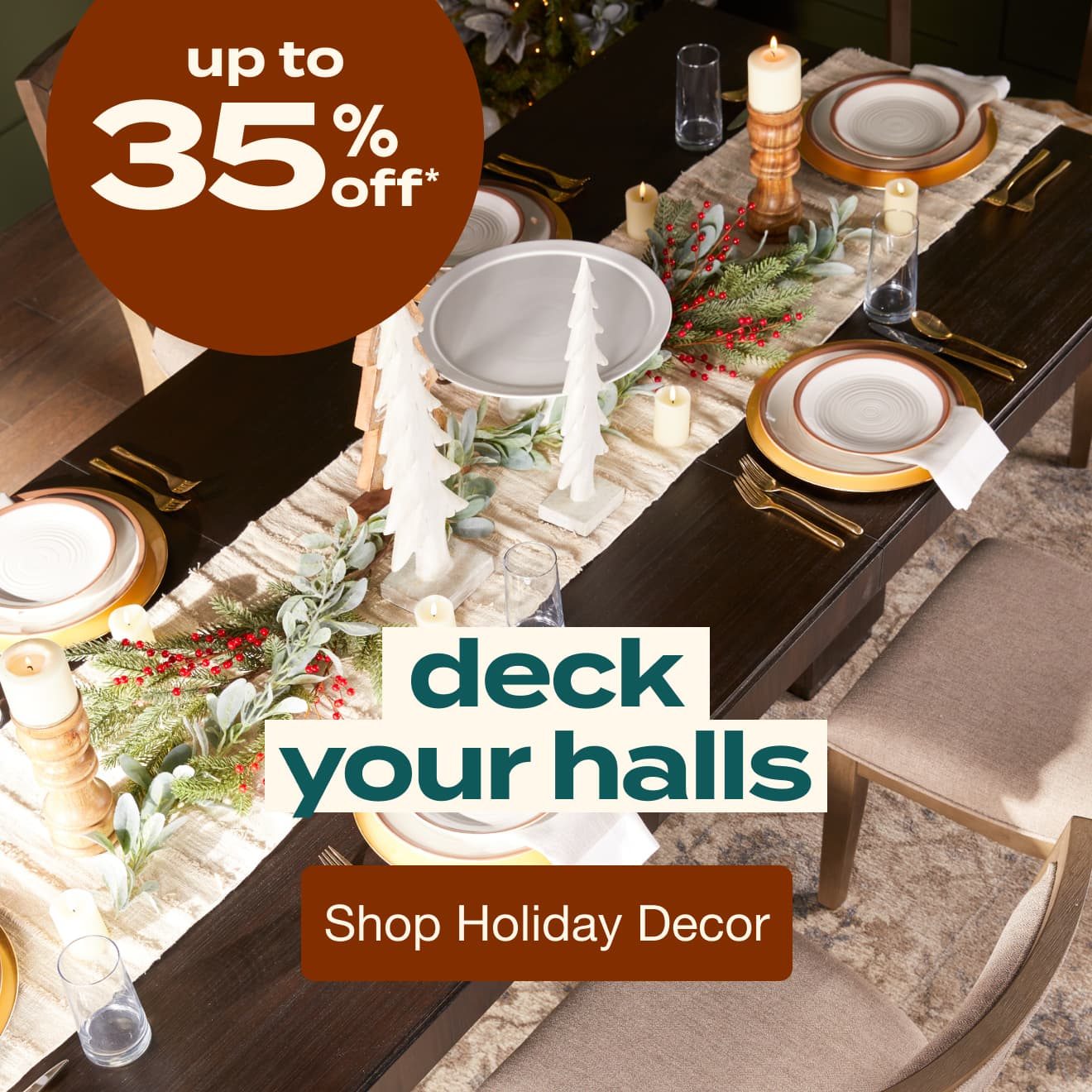 Up to 35% Off Holiday Decor