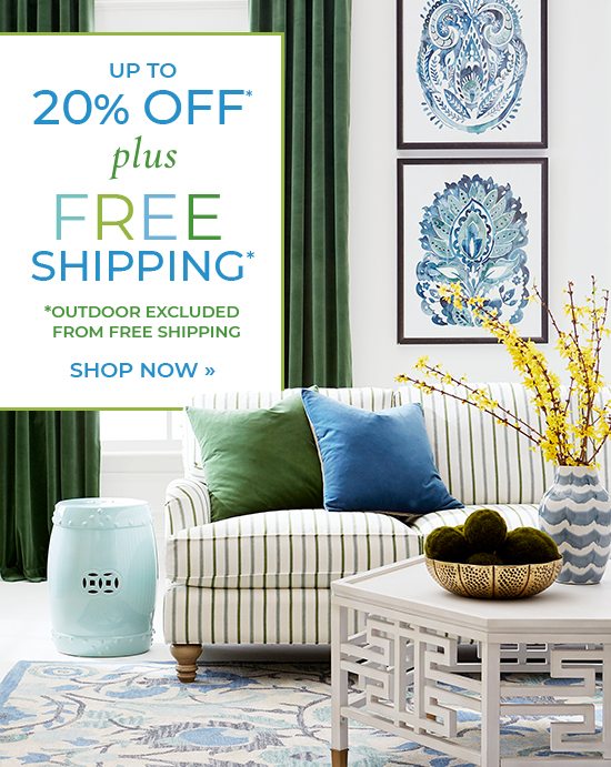 up to 20% Off plus Free Shipping*