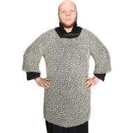 Round Riveted Chainmail Haubergeon