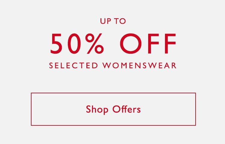 Up to 50% off selected womenswear