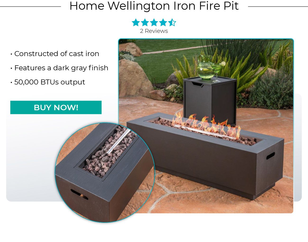 Home Wellington Iron Fire Pit