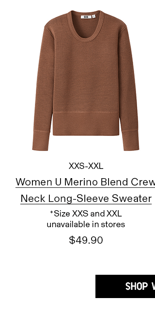 PDP7 - WOMEN U MERINO CREW NECK LONG-SLEEVE SWEATER
