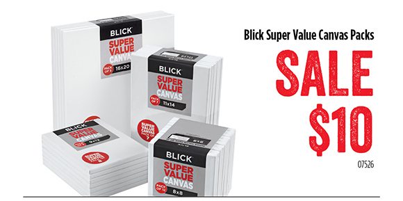 Blick Super Value Canvas Packs - SALE $10