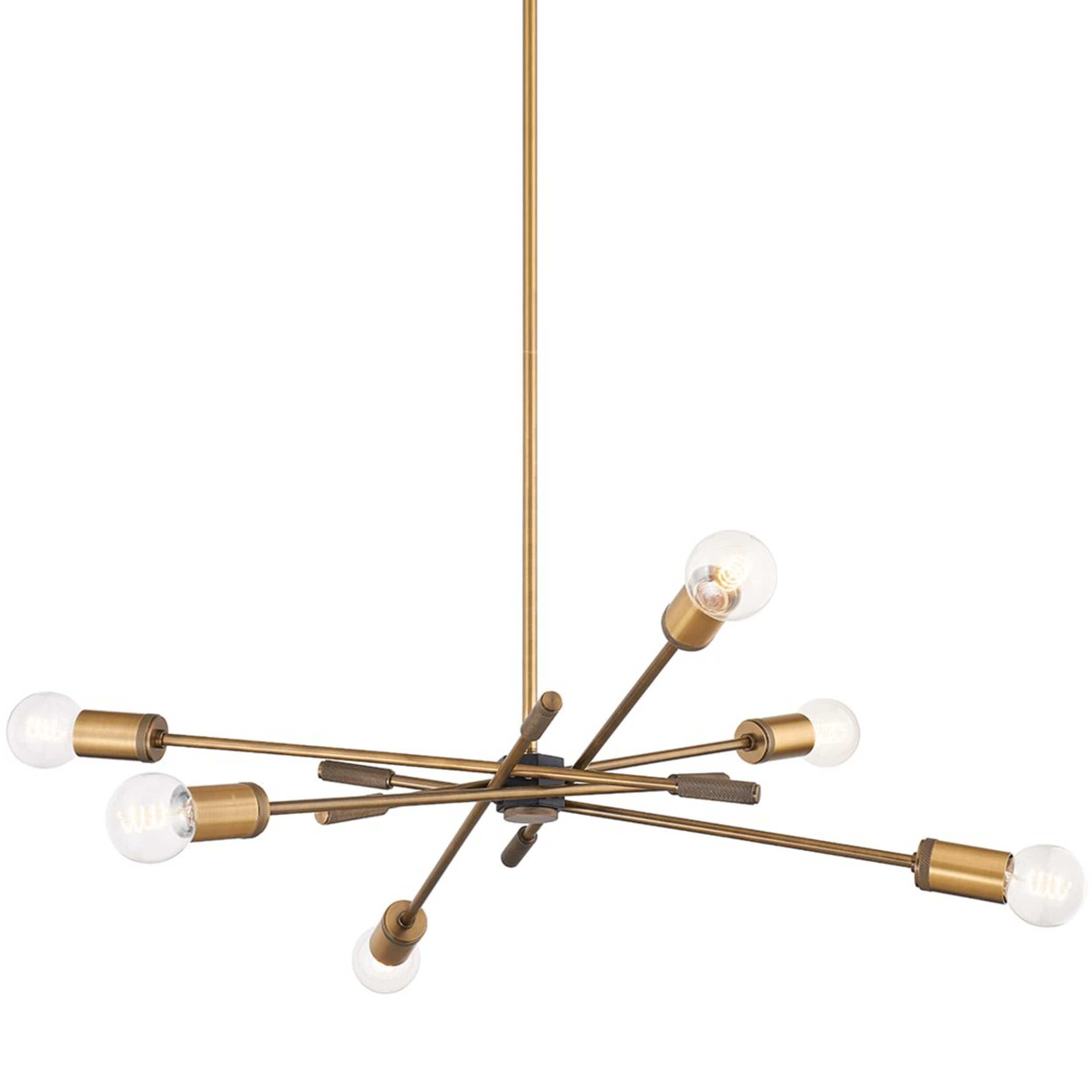 Image of Chino Chandelier, Patina Brass