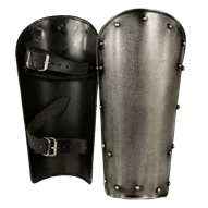 Dark Warrior Steel Greaves