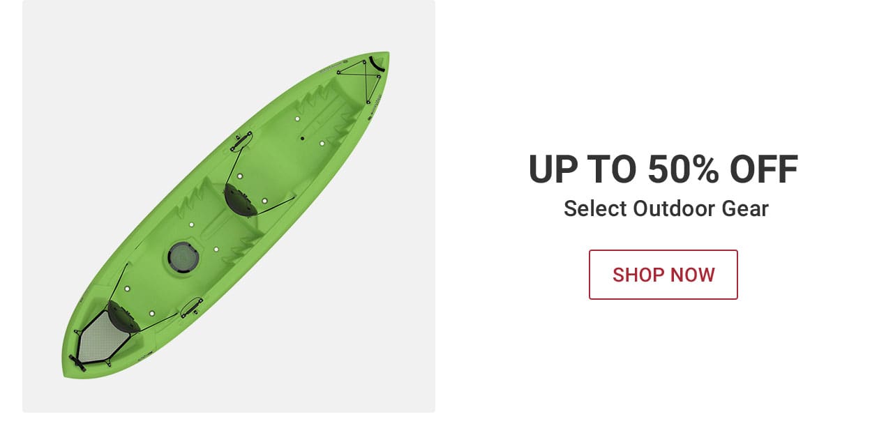 Up to 50% off select outdoor gear shop now UNTIL 10pm ET – After 10pm, click here to shop more of this Week’s Deals. If you have trouble viewing this content, please contact Customer Service at 877-846-9997 for assistance.