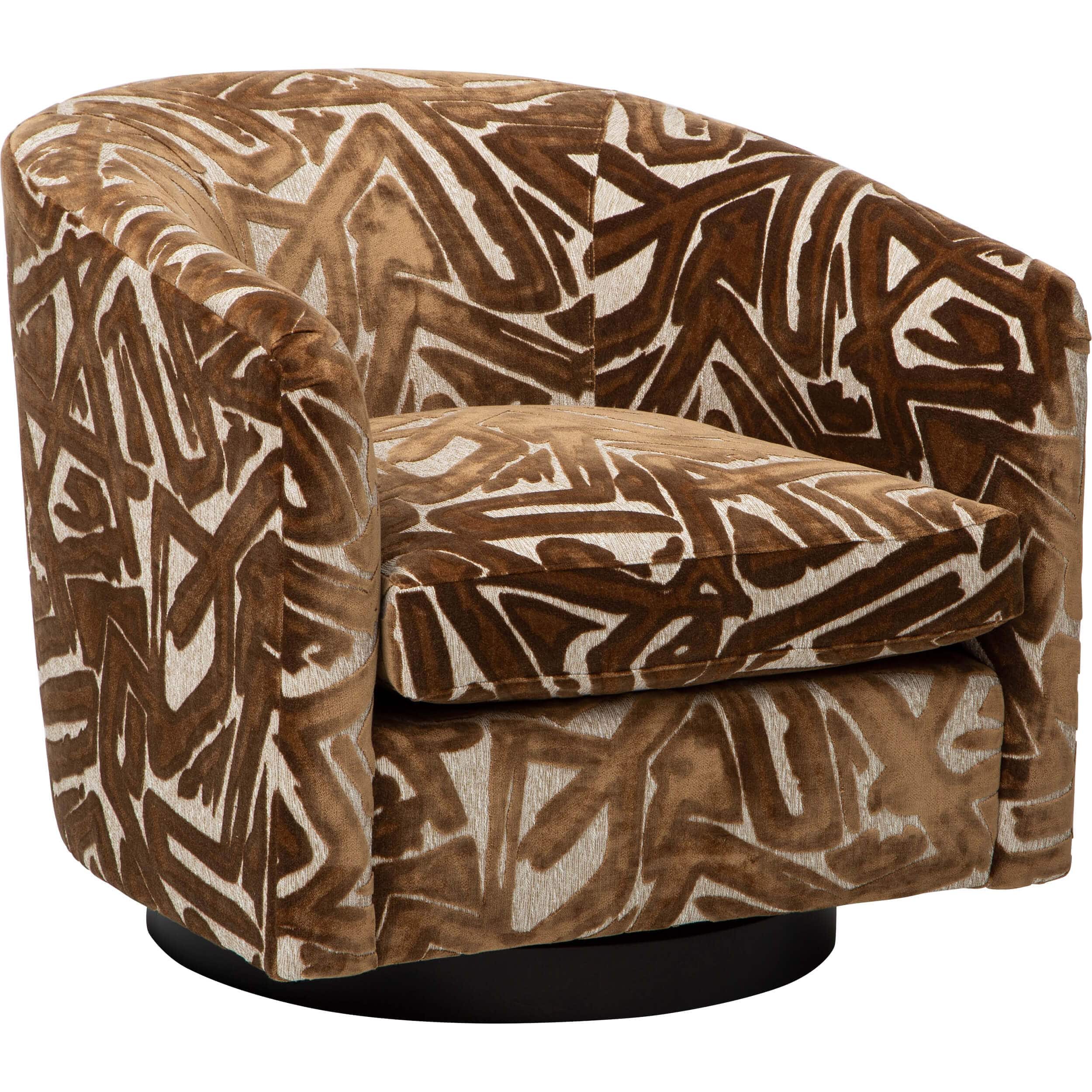 Image of Coltrane Swivel Chair, ACDC Copper