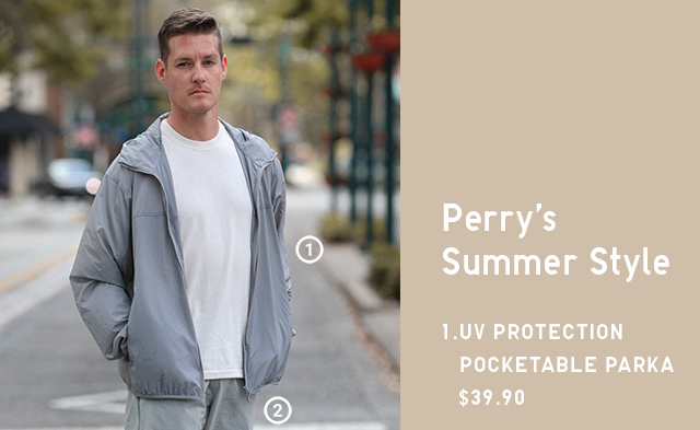 PDP14 - MEN UV PROTECTION POCKETABLE PARKA