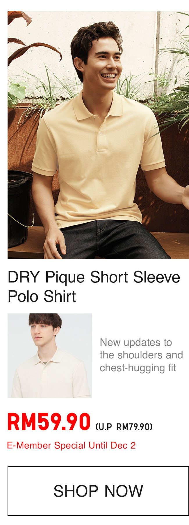 MEN DRY PIQUE POLO