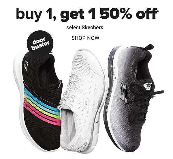 Buy 1, Get 1 50% off select Skechers - Shop Now