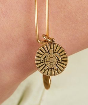 Sea Turtle Charm Bangle | Shop Now