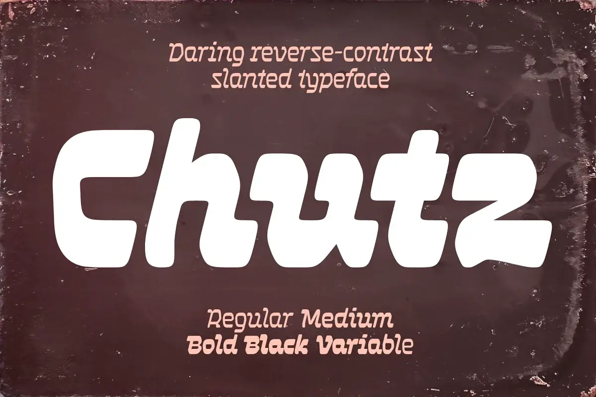 Chutz typeface