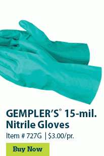 GEMPLER'S® 15-mil. Nitrile Gloves | Item # 727G | $3.00/pr. | Buy Now >