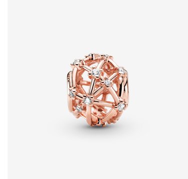 Square Sparkle Halo Charm