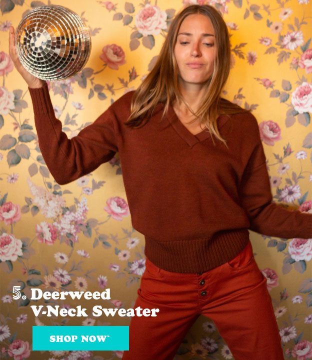 Shop The Deerweed V-Neck Sweater