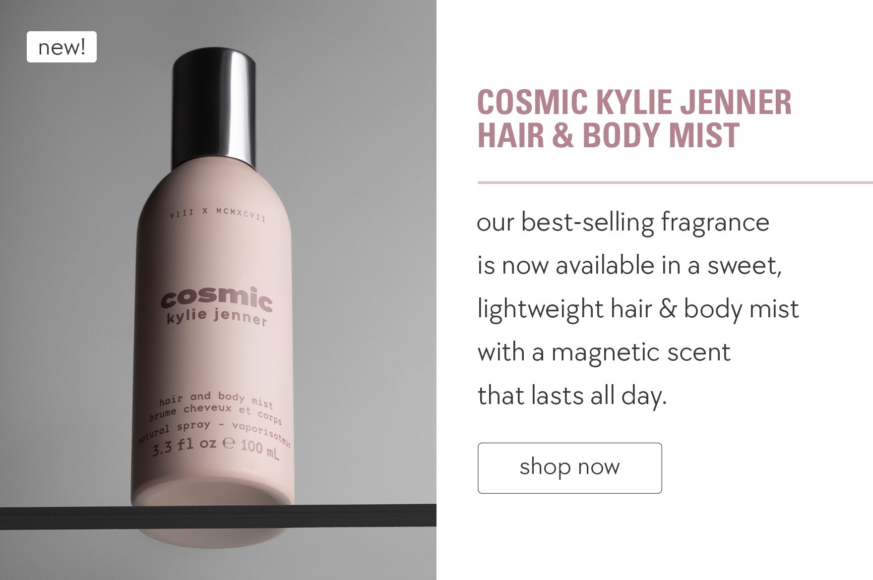 shop cosmic kylie jenner hair & body mist