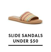 SLIDE SANDALS UNDER $50