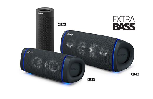 XB23, XB33, and XB43 Portable Bluetooth® Speakers