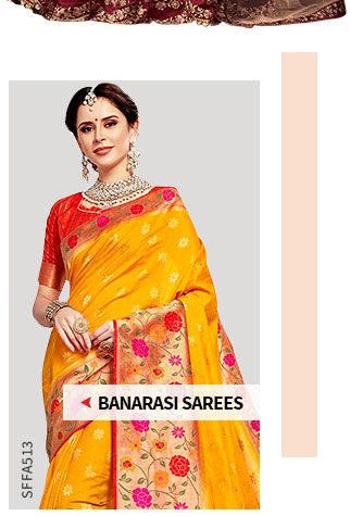Wedding Banarasi Sarees Up to 50% Off. Shop!