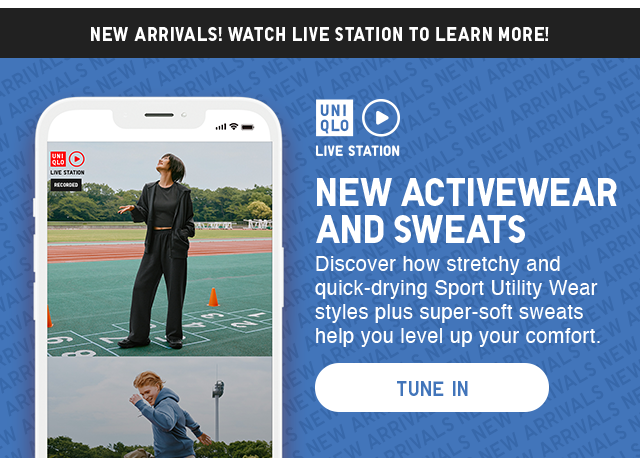 NEW ACTIVEWEAR AND SWEATS LIVE STATION