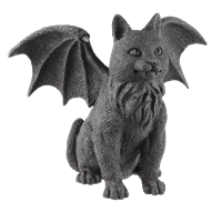 Winged Cat Gargoyle Statue