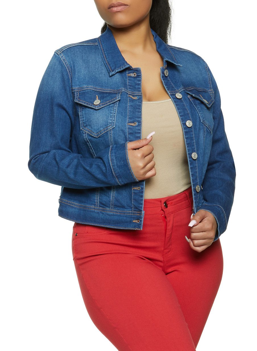 Plus Size WAX Jean Jacket