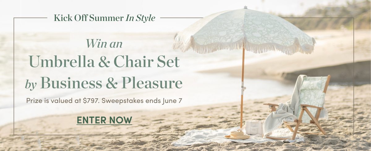Win an Umbrella & Chair Set by Business and Pleasure