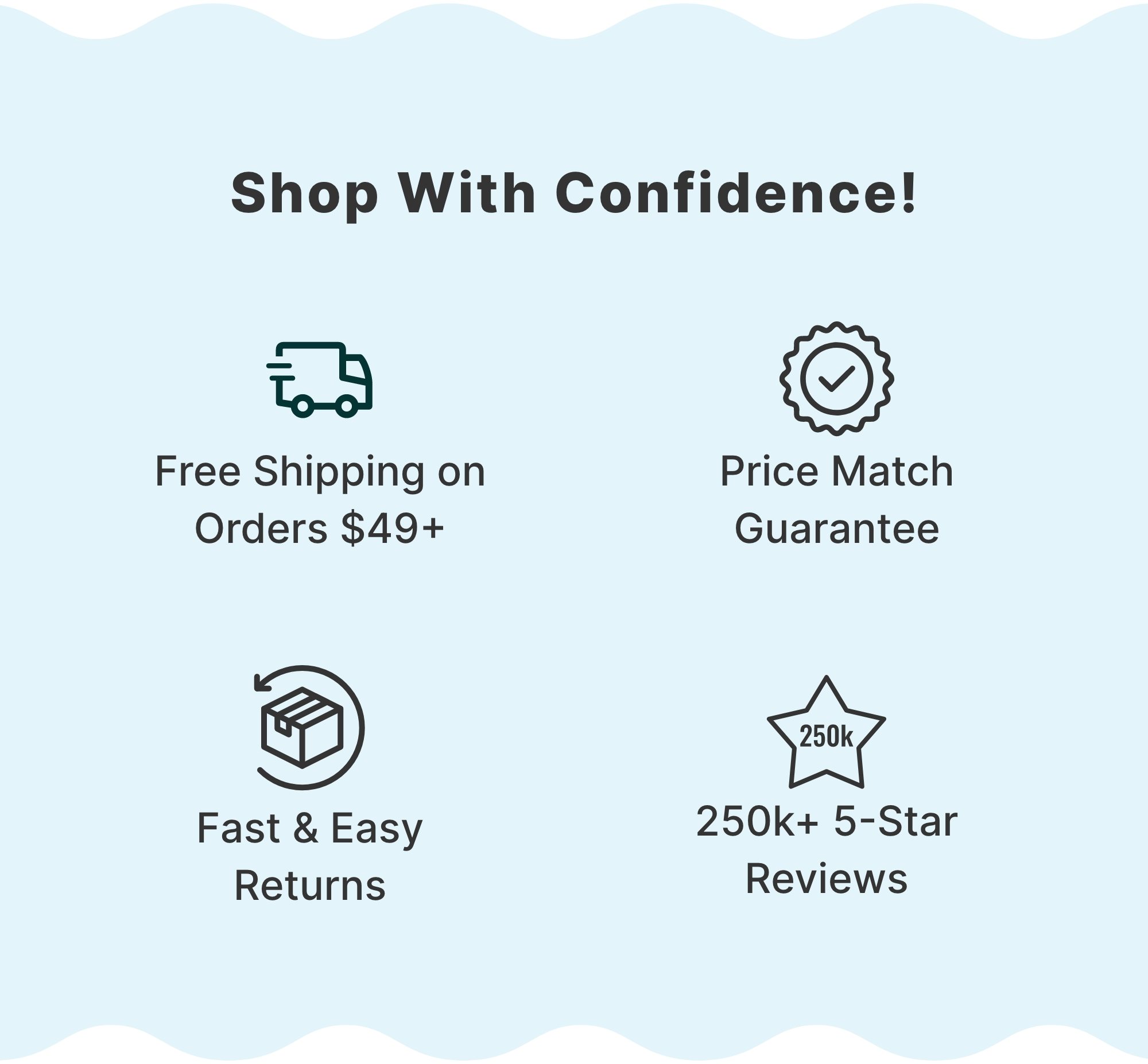 Shop with confidence!