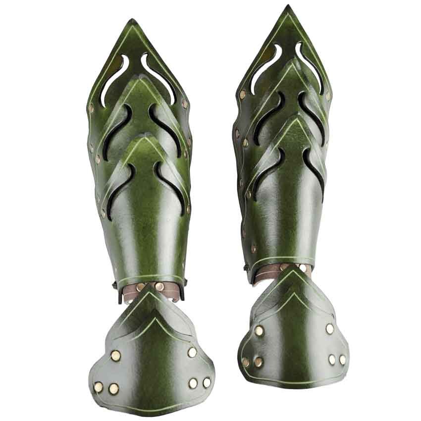 Image of Woodland Leather Bracers