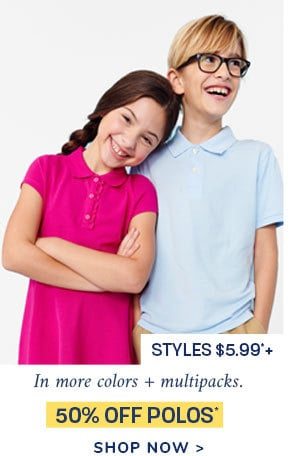 50% off Polos