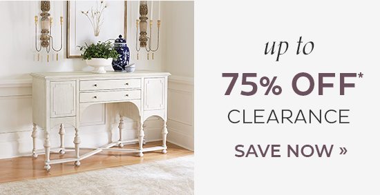 up to 75% Off Clearance*