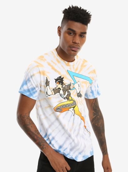Overwatch Tracer Tie Dye Tee