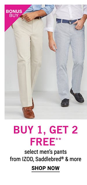 buy 1 get 2 free select mens pants