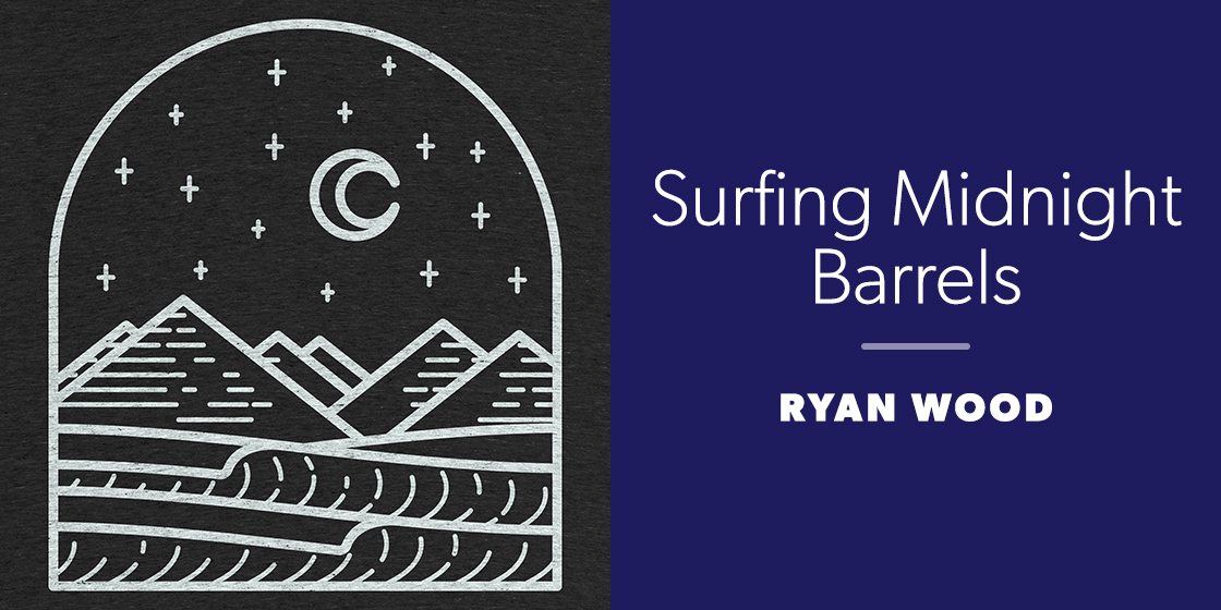 Surfing Midnight Barrels by Ryan Wood