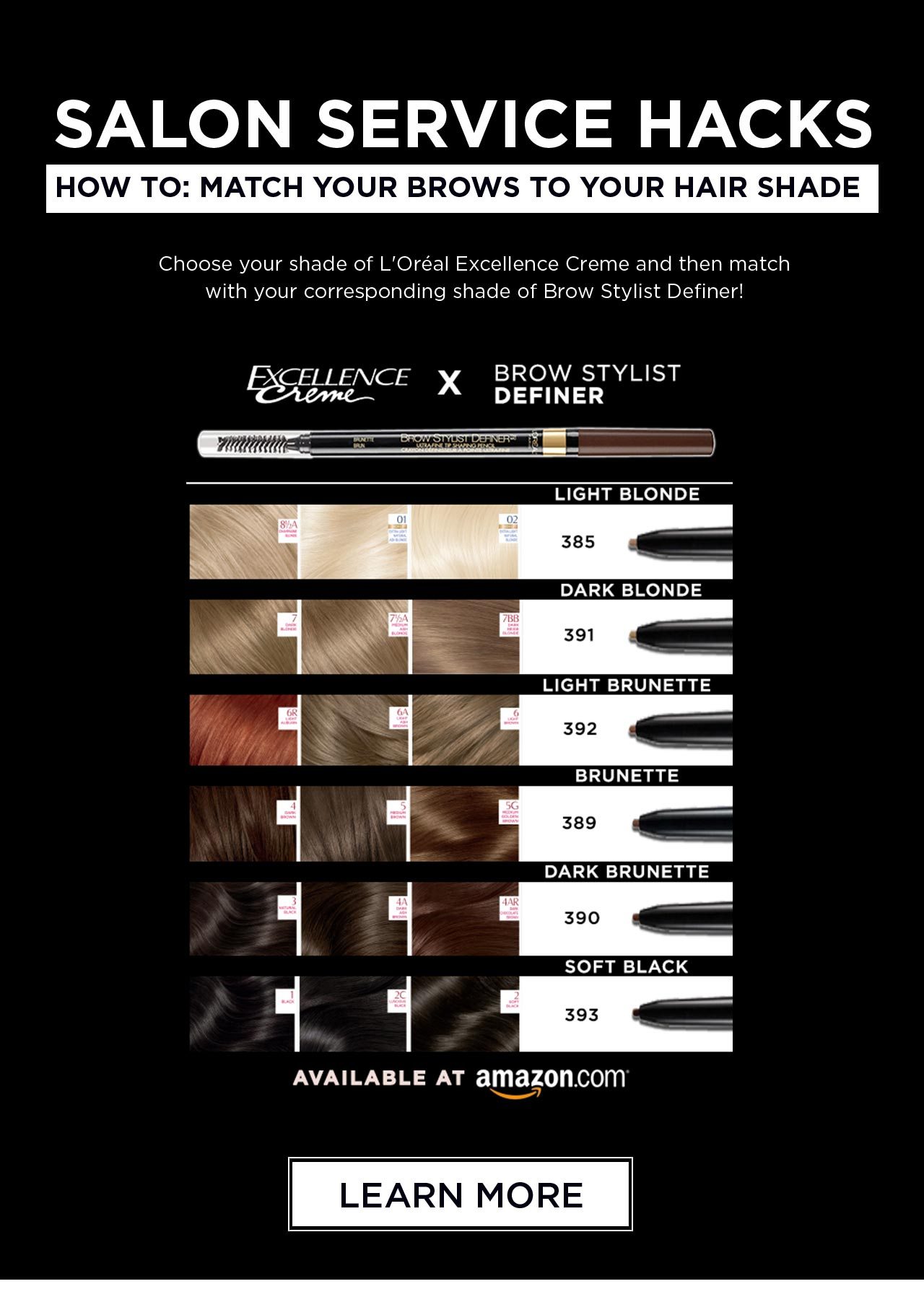 How to: Match your brows to your hair shade - Learn More