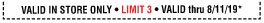 limit 3 per transaction