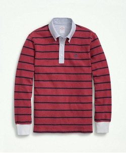 Cotton BB#3 Stripe Rugby Shirt