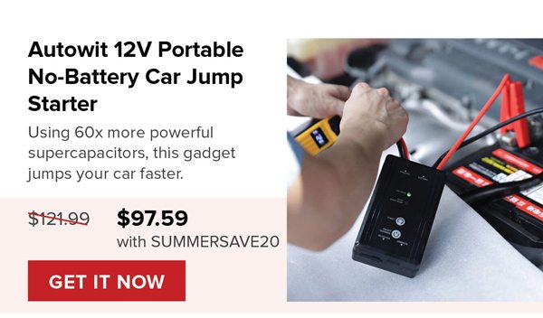 Autowit 12V Portable Batteryless Car Jump Starter