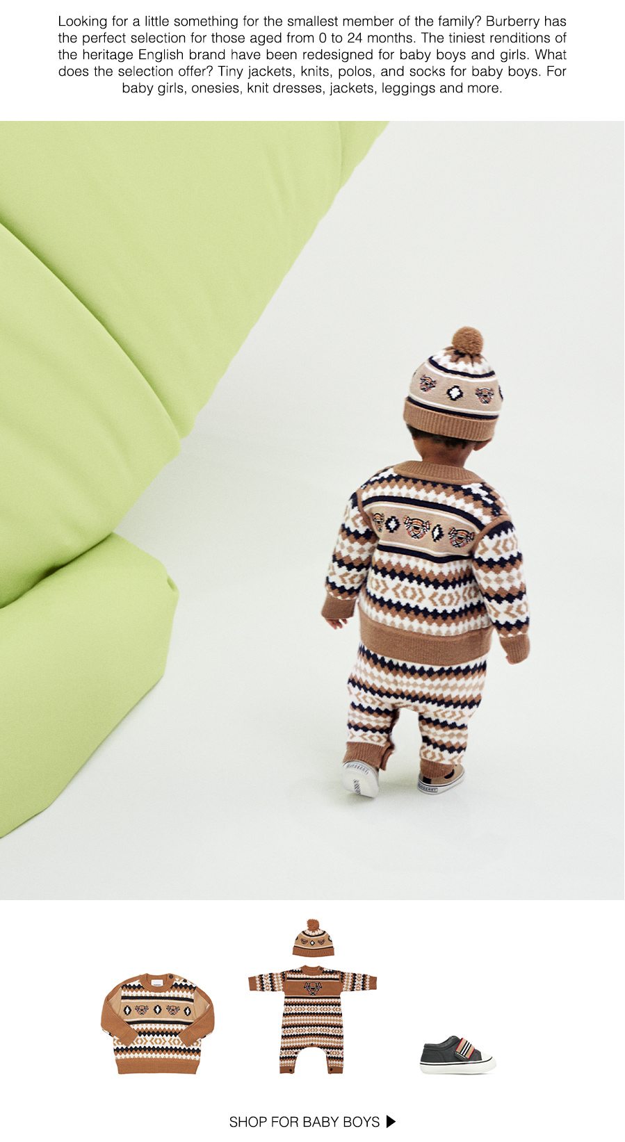 The latest looks for boys, girls and babies from the heritage brand