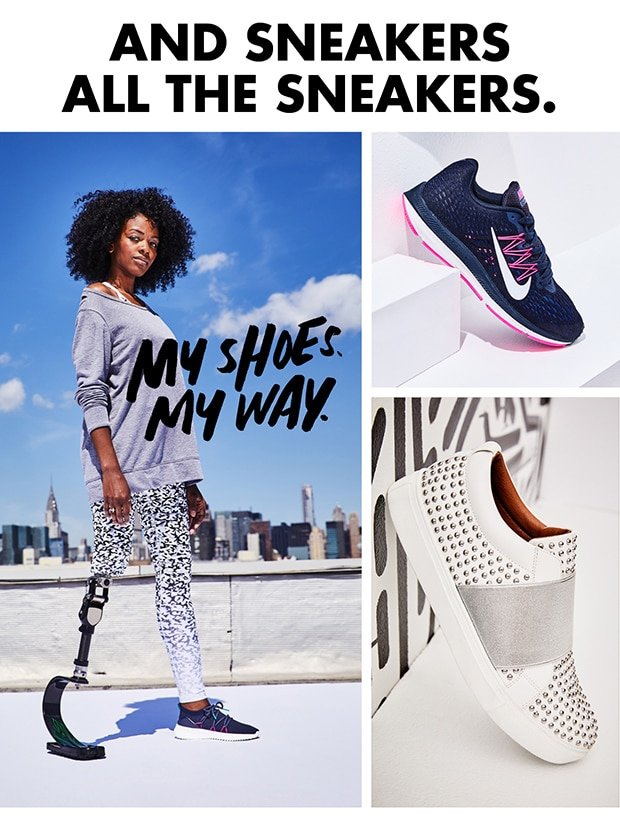 And sneakers all the sneakers.